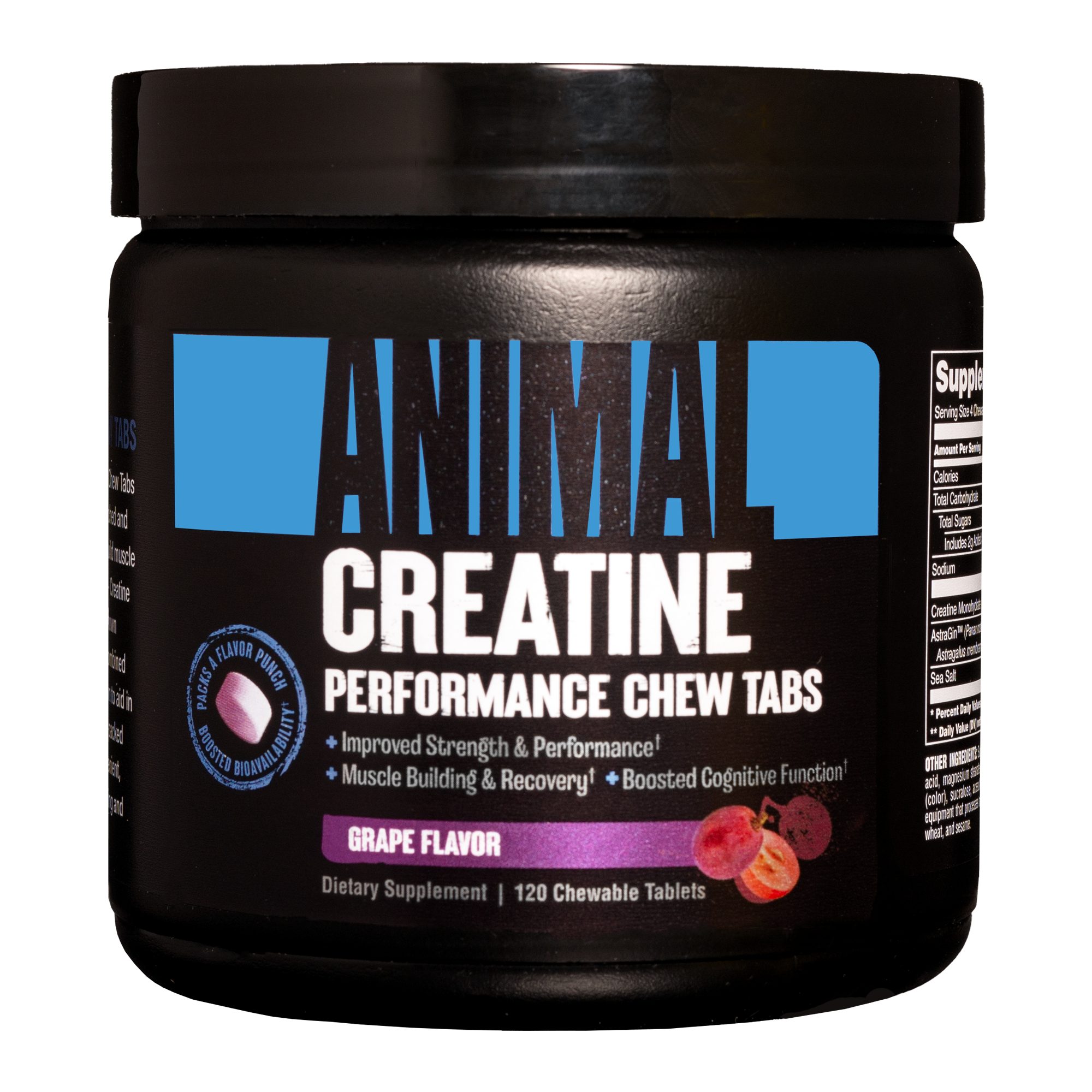 Animal Creatine Chews 120 Tabs Grape