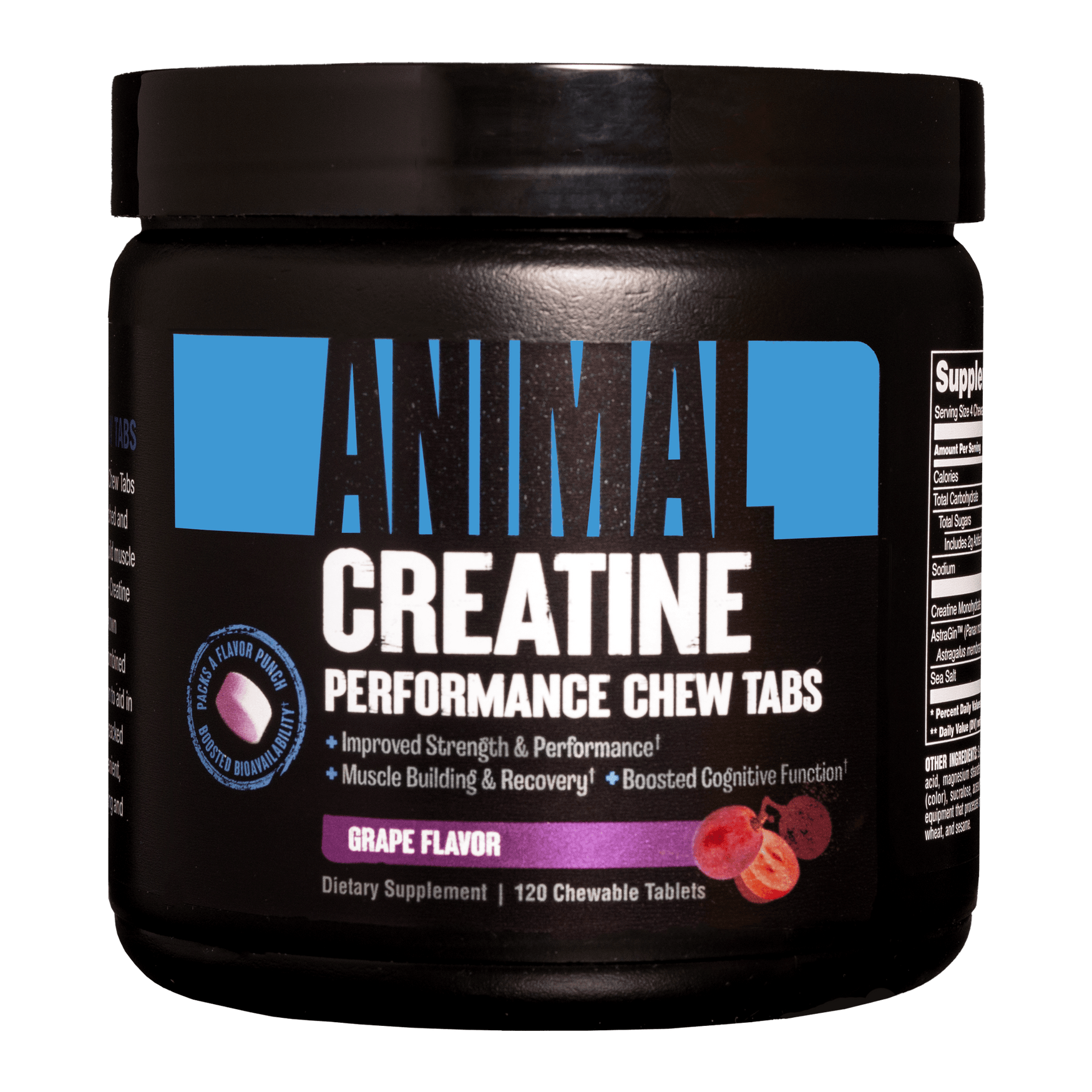 Animal Creatine Chews 120 Tabs Grape