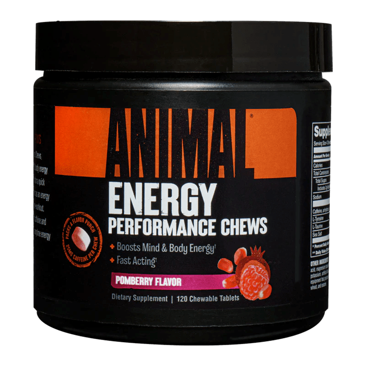 Animal Energy Performance Chews 120 Tabs Pomberry Flavor