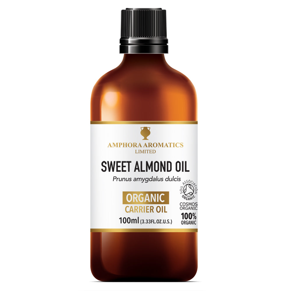 Organic Sweet Almond Oil 100ml, Amphora Aromatics