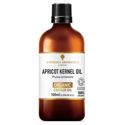 Organic Apricot Kernel Oil 100ml, Amphora Aromatics