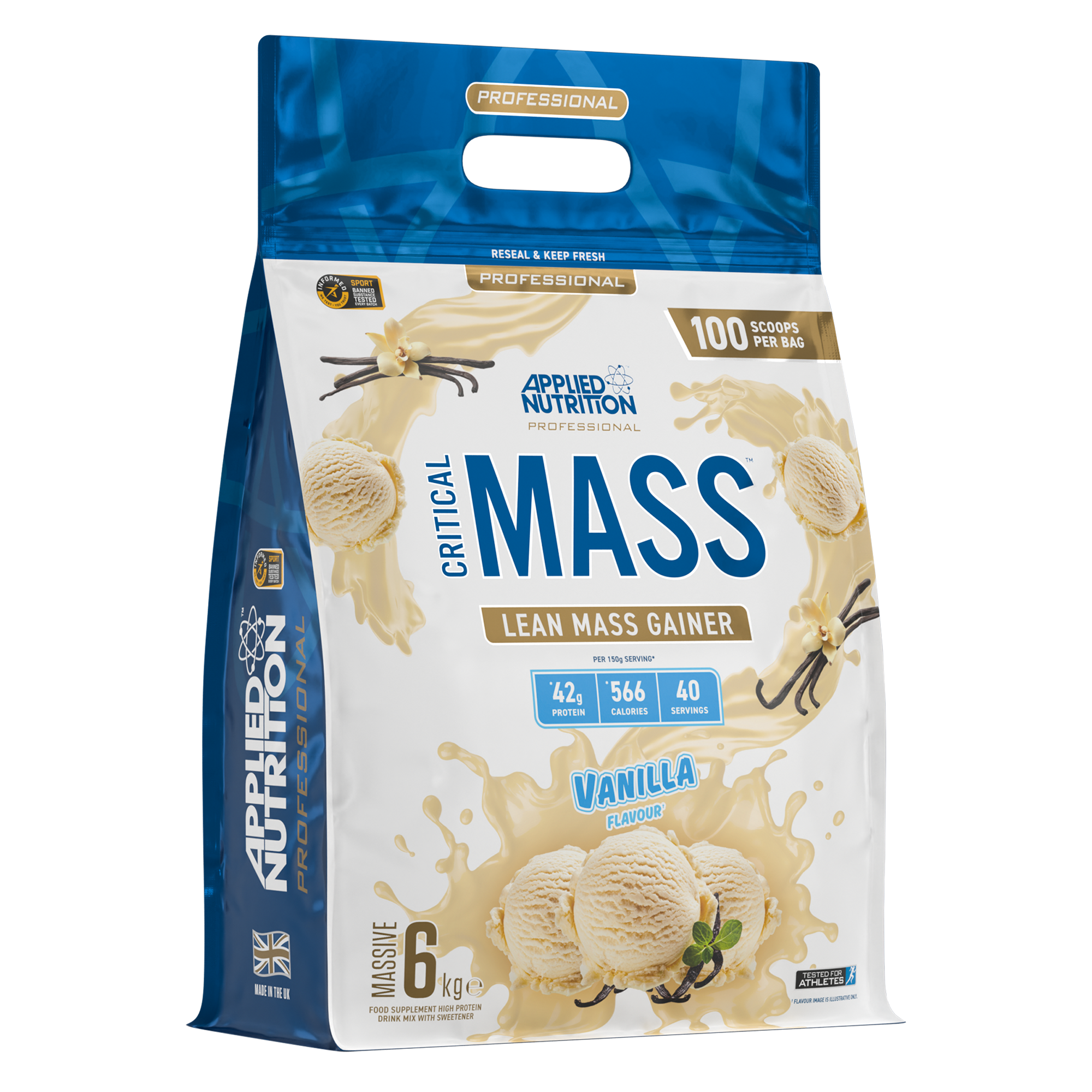 Applied Nutrition Critical Mass Professional 6kg Vanilla