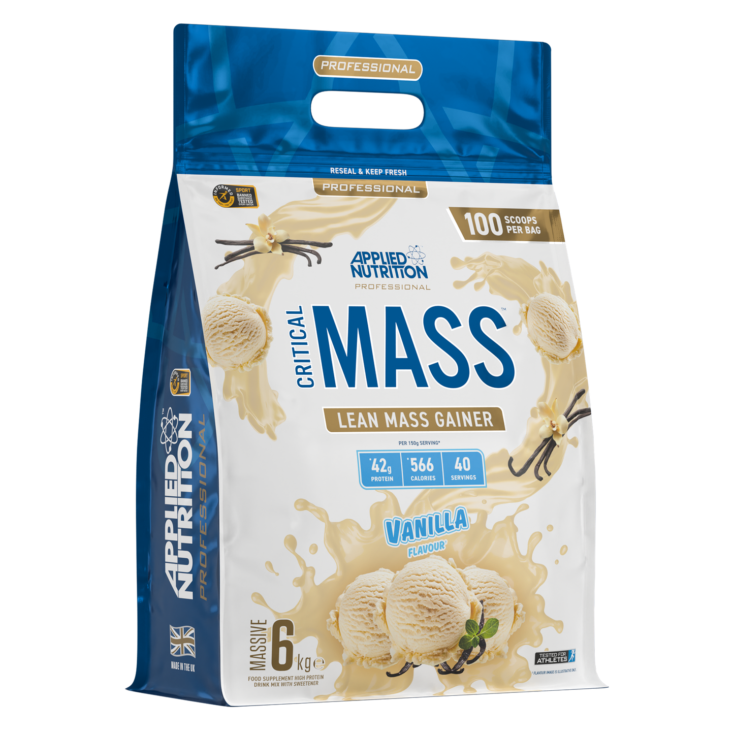 Applied Nutrition Critical Mass Professional 6kg Vanilla