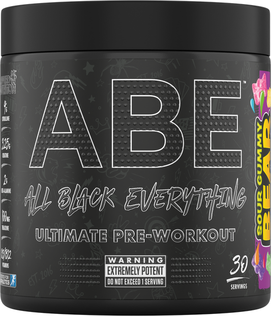 Applied Nutrition ABE (All Black Everything) 375g Sour Gummy Bear