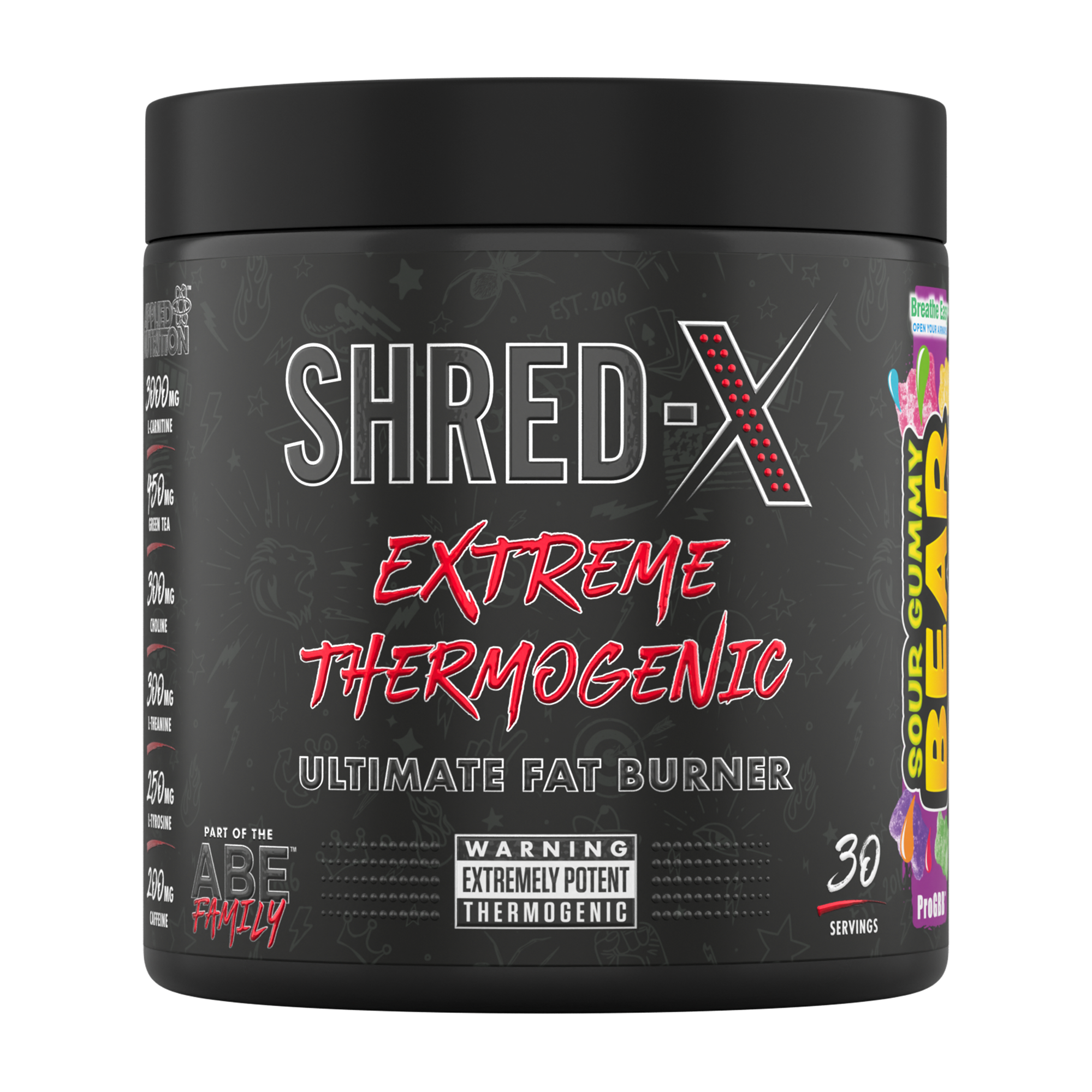 Applied Nutrition Shred-X Powder 300g Sour Gummy Bear