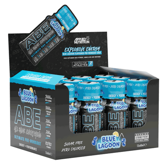 Applied Nutrition ABE (All Black Everything) Shots 12x60ml Blue Lagoon