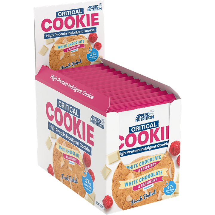 Applied Nutrition Critical Cookie 12x73g White Chocolate & Raspberry