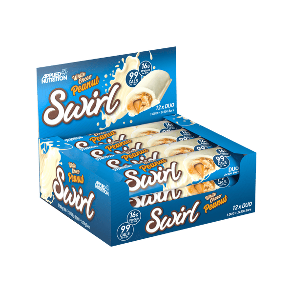 Applied Nutrition Swirl Bar 12x60g White Choco Peanut