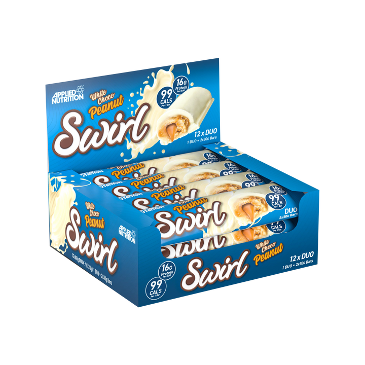 Applied Nutrition Swirl Bar 12x60g White Choco Peanut