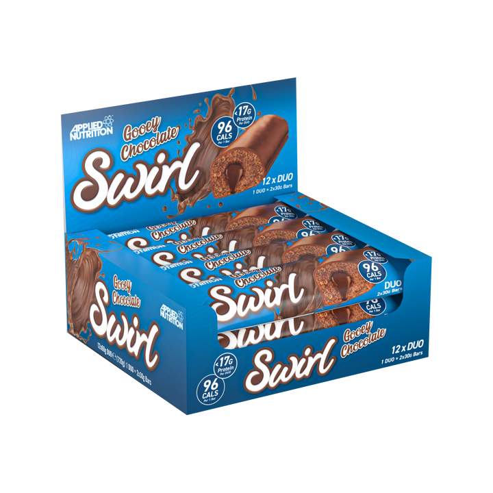 Applied Nutrition Swirl Bar 12x60g Gooey Chocolate Swirl