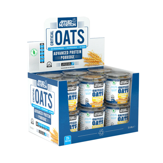 Applied Nutrition Critical Oats Protein Porridge 12x60g Golden Syrup