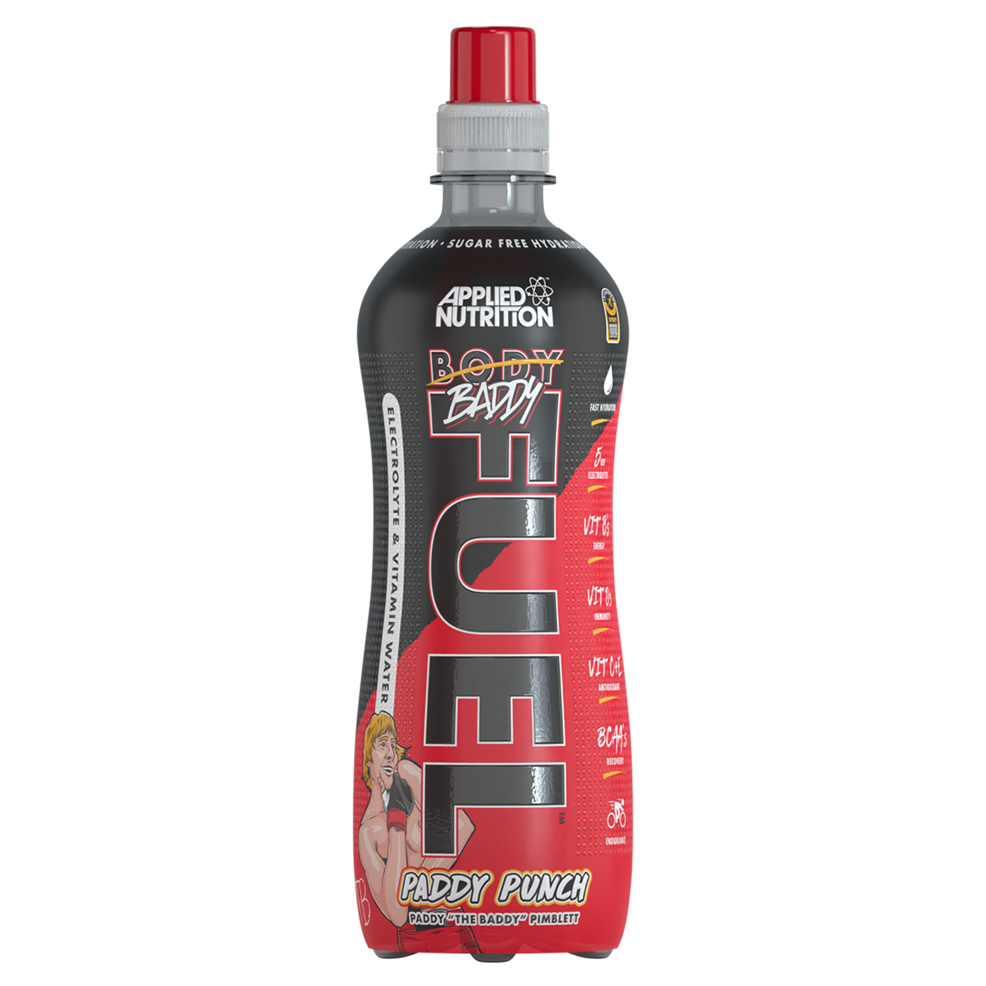 Applied Nutrition Body Fuel Electrolyte Water 12x500ml Paddy Punch