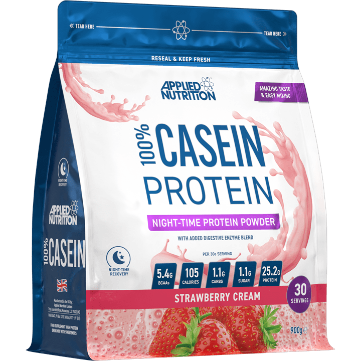 Applied Nutrition Casein 900g Strawberry & Cream