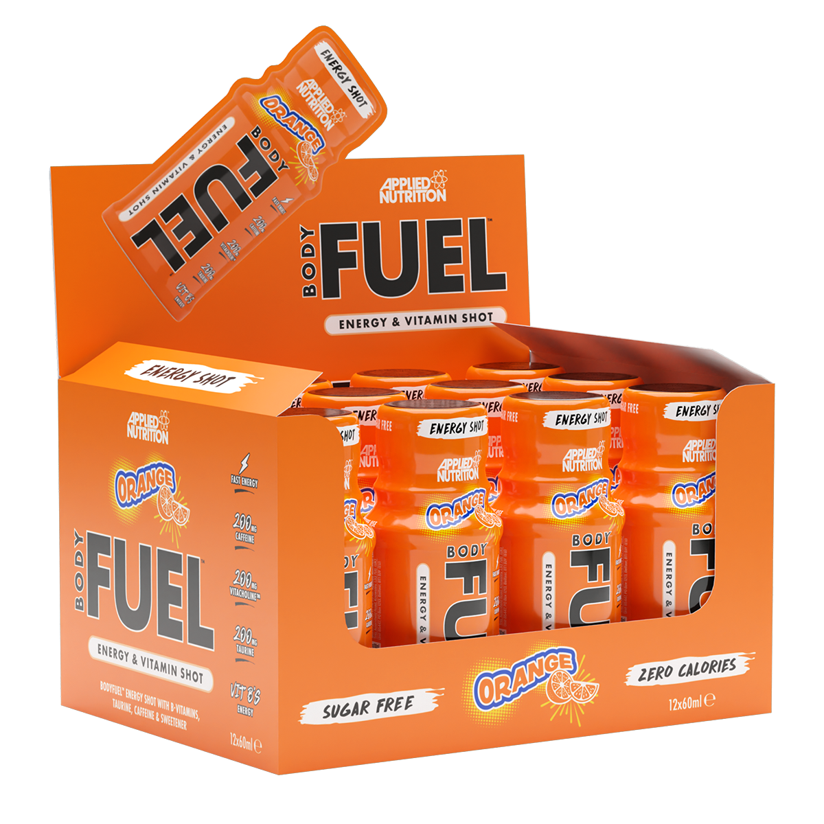 Applied Nutrition Body Fuel Energy Shots 12x60ml Orange