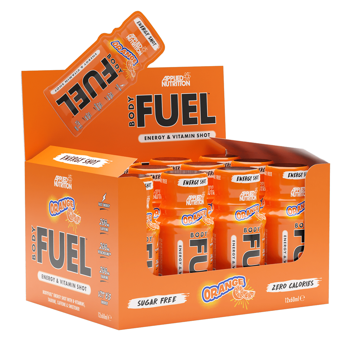 Applied Nutrition Body Fuel Energy Shots 12x60ml Orange