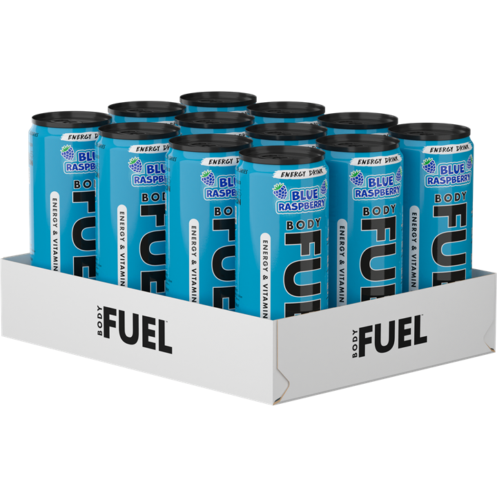 Applied Nutrition Body Fuel Energy Can 12x330ml Blue Raspberry