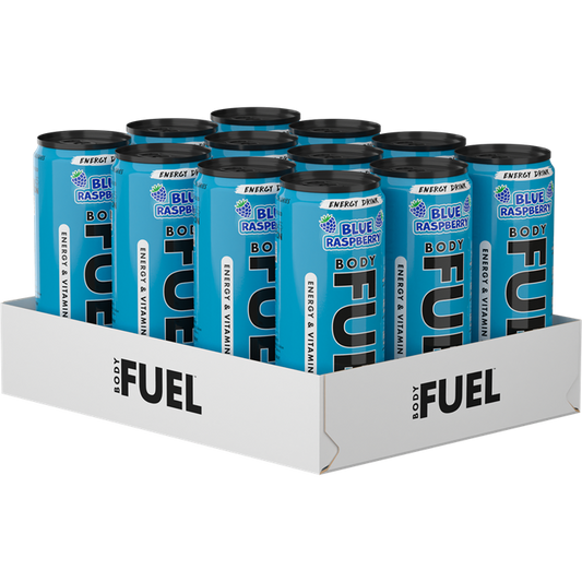 Applied Nutrition Body Fuel Energy Can 12x330ml Blue Raspberry