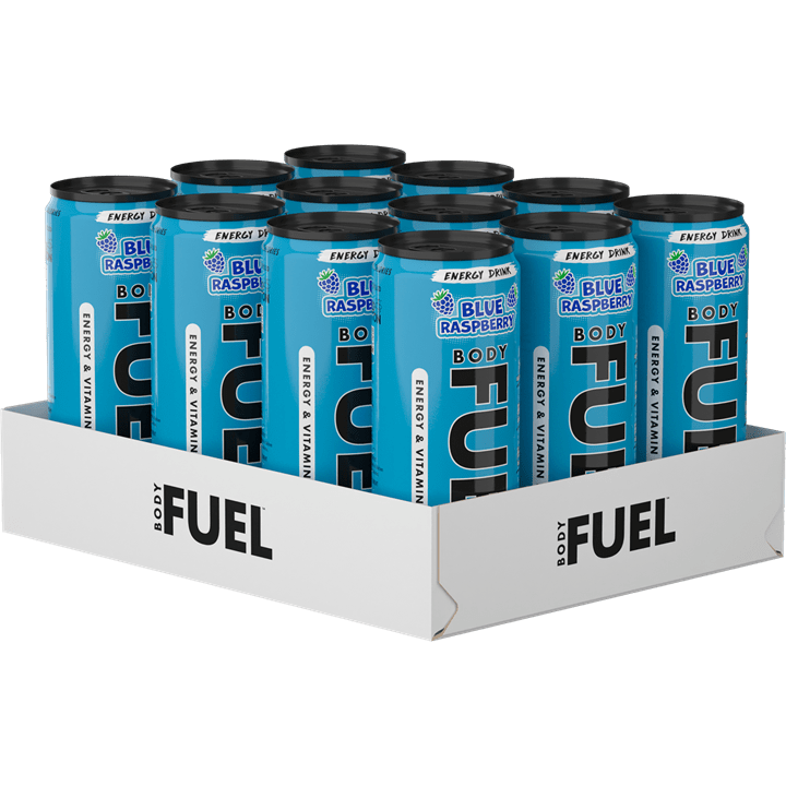 Applied Nutrition Body Fuel Energy Can 12x330ml Blue Raspberry