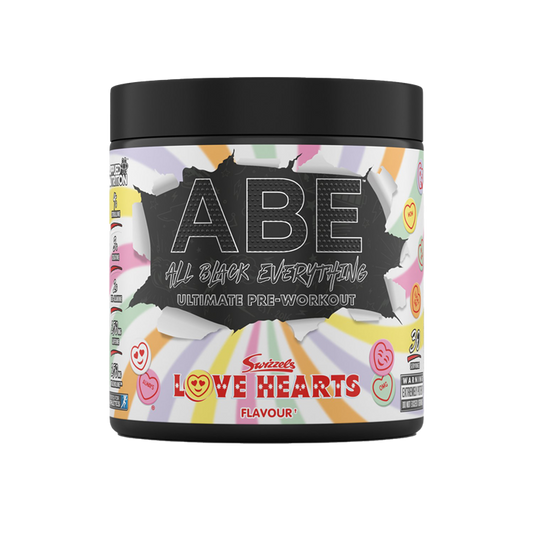 Applied Nutrition ABE (All Black Everything) 375g Swizzels Love Hearts