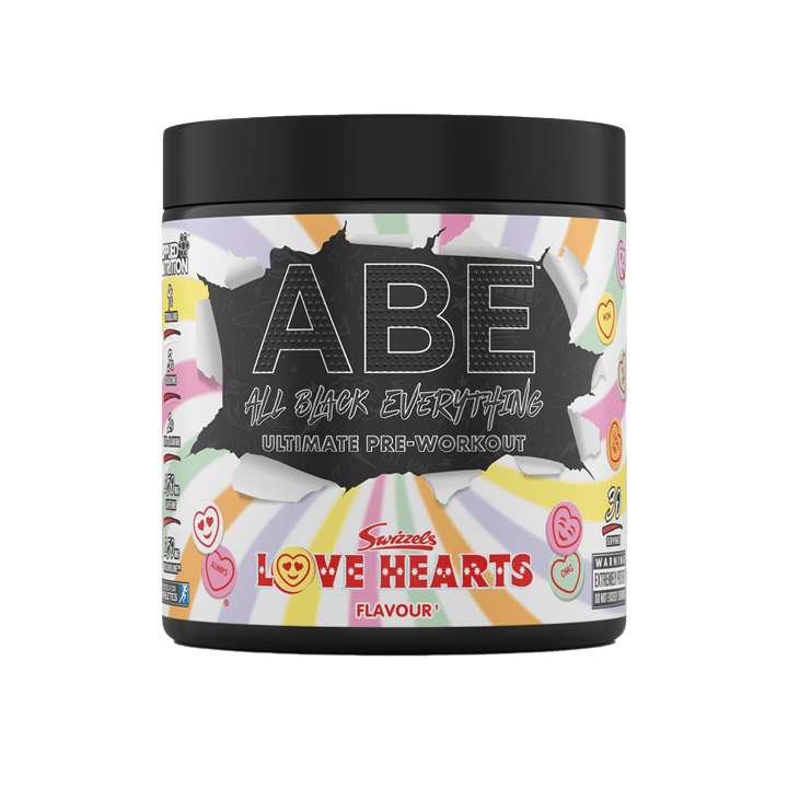 Applied Nutrition ABE (All Black Everything) 375g Swizzels Love Hearts