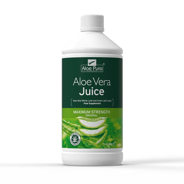 Aloe Vera Juice Max Strength 1ltr, Aloe Pura