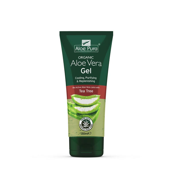 Aloe Vera Gel & Tea Tree 200ml, Aloe Pura