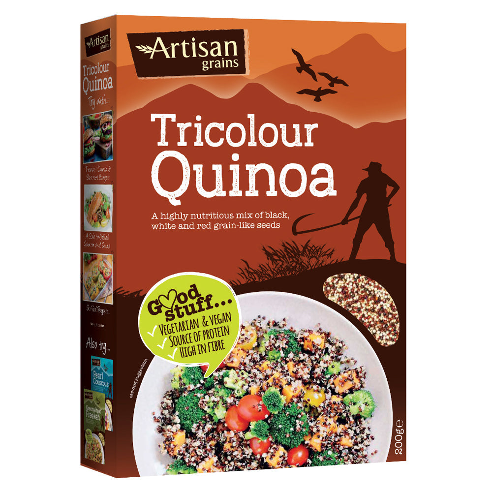 Tricolour Quinoa 200g, Artisan Grains