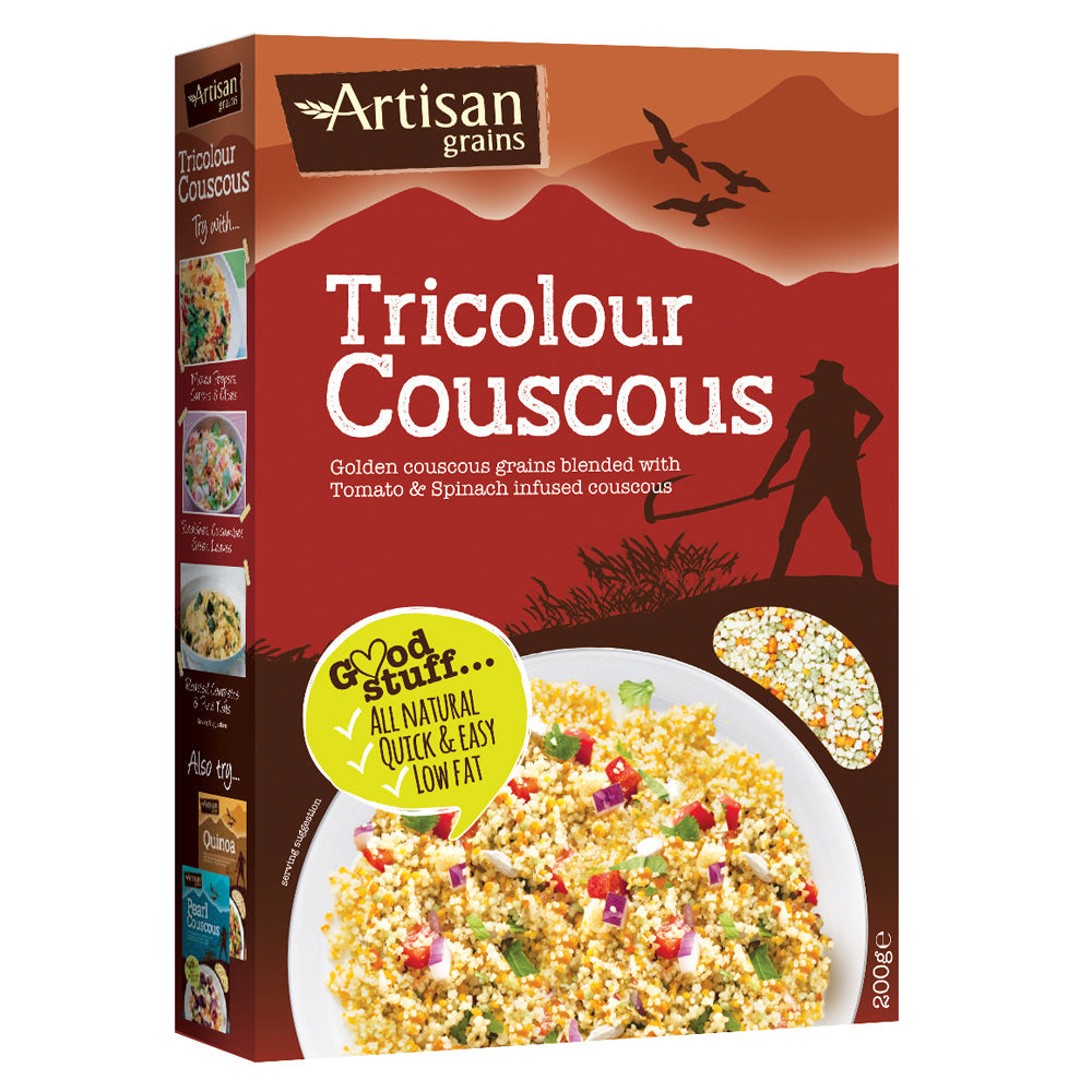 Tricolour Couscous 200g, Artisan Grains