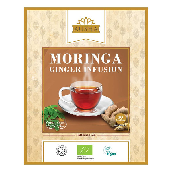 Moringa Ginger Tea 20 Bags, AUSHA