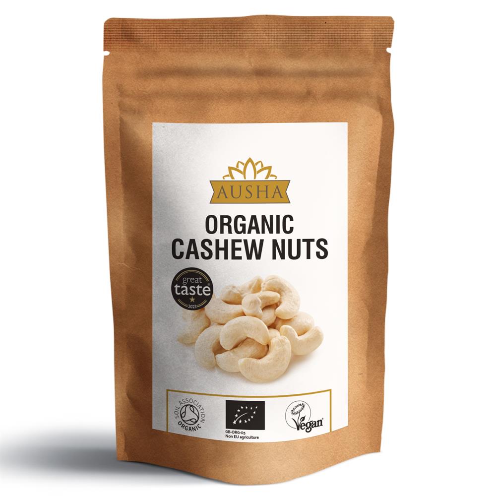 Organic Cashew Nuts Whole 200g - 1* Great Taste Award, AUSHA