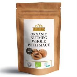 Organic Nutmeg Whole with Mace 50g - 2** Star Great Taste Award, AUSHA