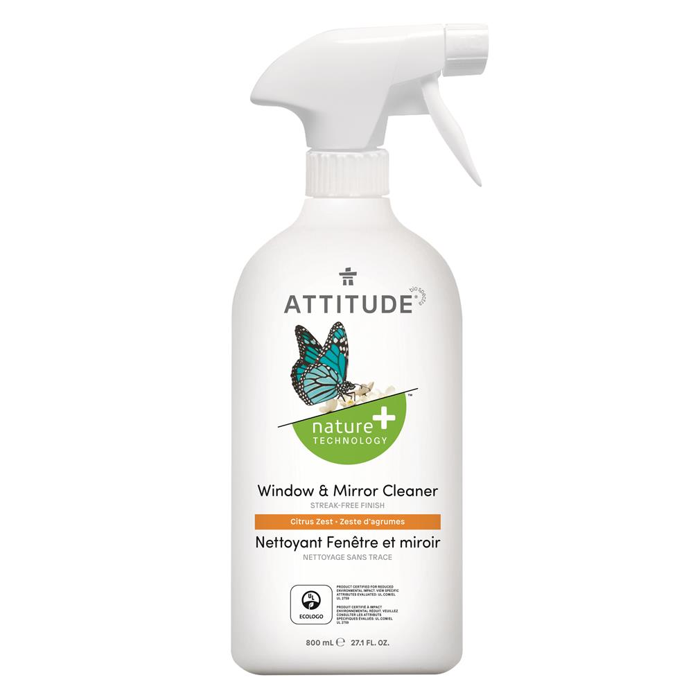 Attitude Window &amp; Mirror Cleaner - 800ml carcinogen-free (1,4, Attitude