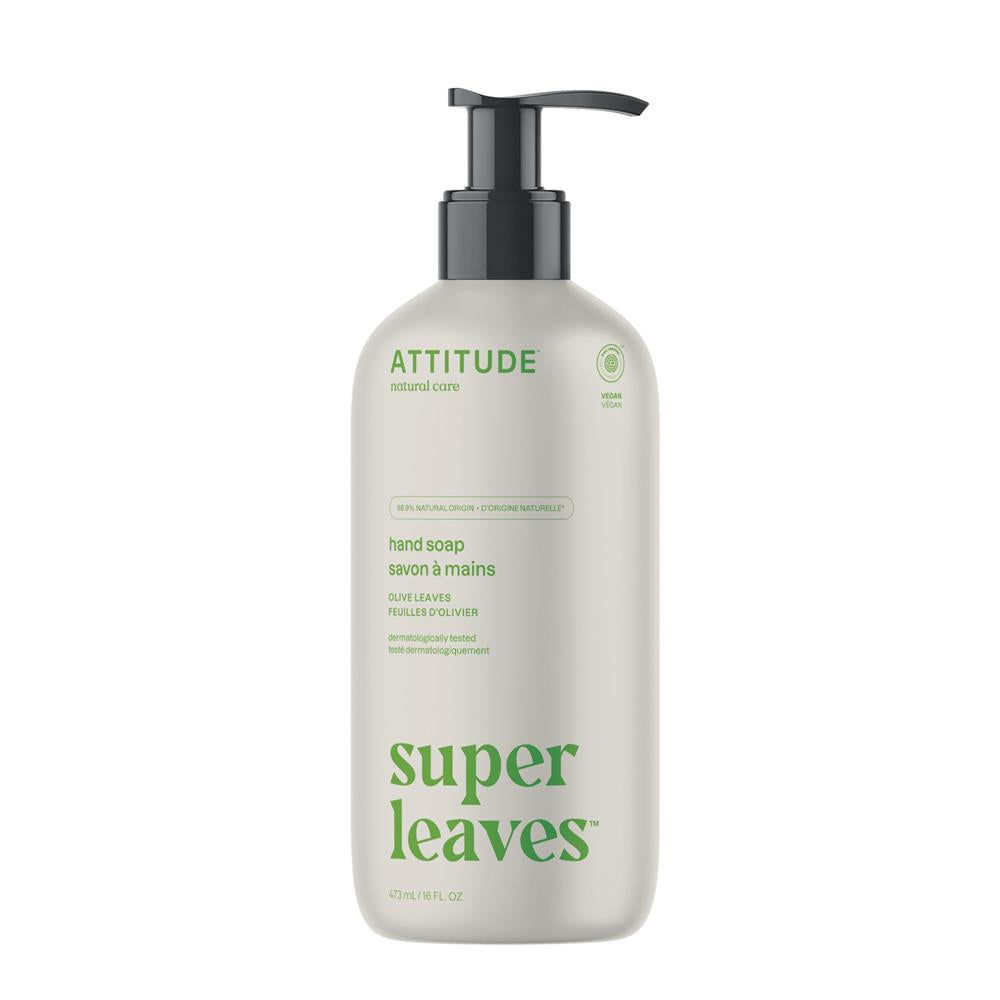 Super Leaves Hand Soap - Olive Leaves 473ml, Attitude