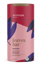 Deodorant Leaves Bar - Sandalwood 85g, Attitude