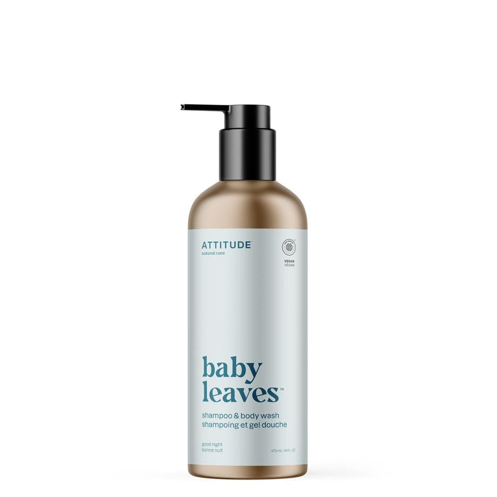 Baby Leaves Essential 2in1 Shampoo & Body Wash Almond Milk 473ml, Attitude