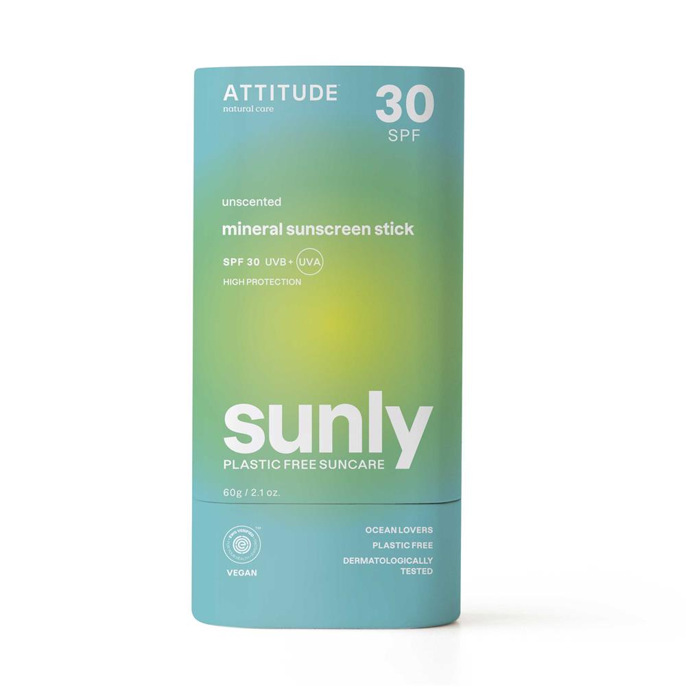 Sunly - Sunscreen Stick - Unscented - 30 SPF - 60 g, Attitude