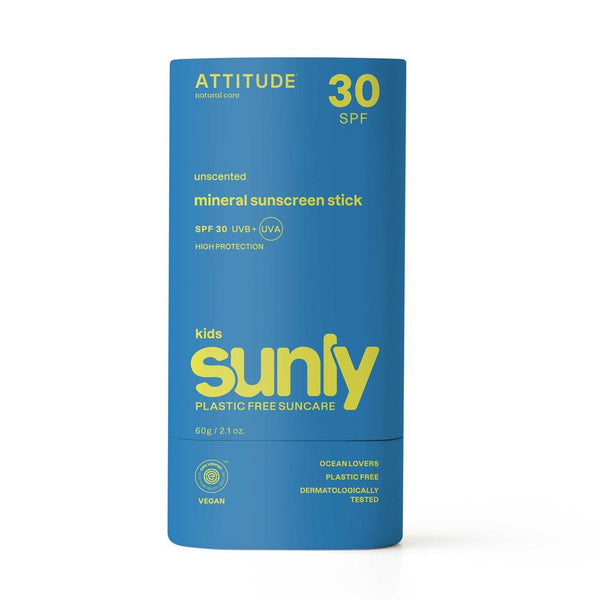 Sunly - Sunscreen Stick Kids - Unscented- 30 SPF - 60 g, Attitude