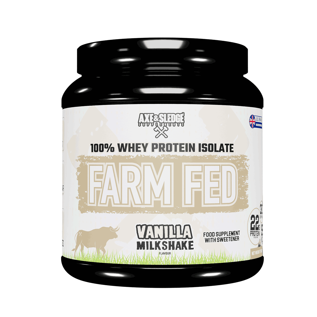 Axe & Sledge Supplements Farm Fed 786g Vanilla Milkshake