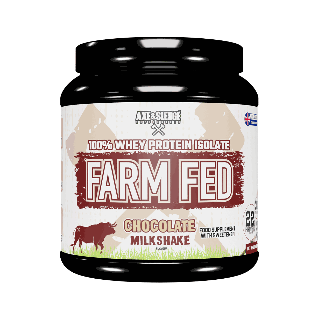 Axe & Sledge Supplements Farm Fed 819g Chocolate Milkshake