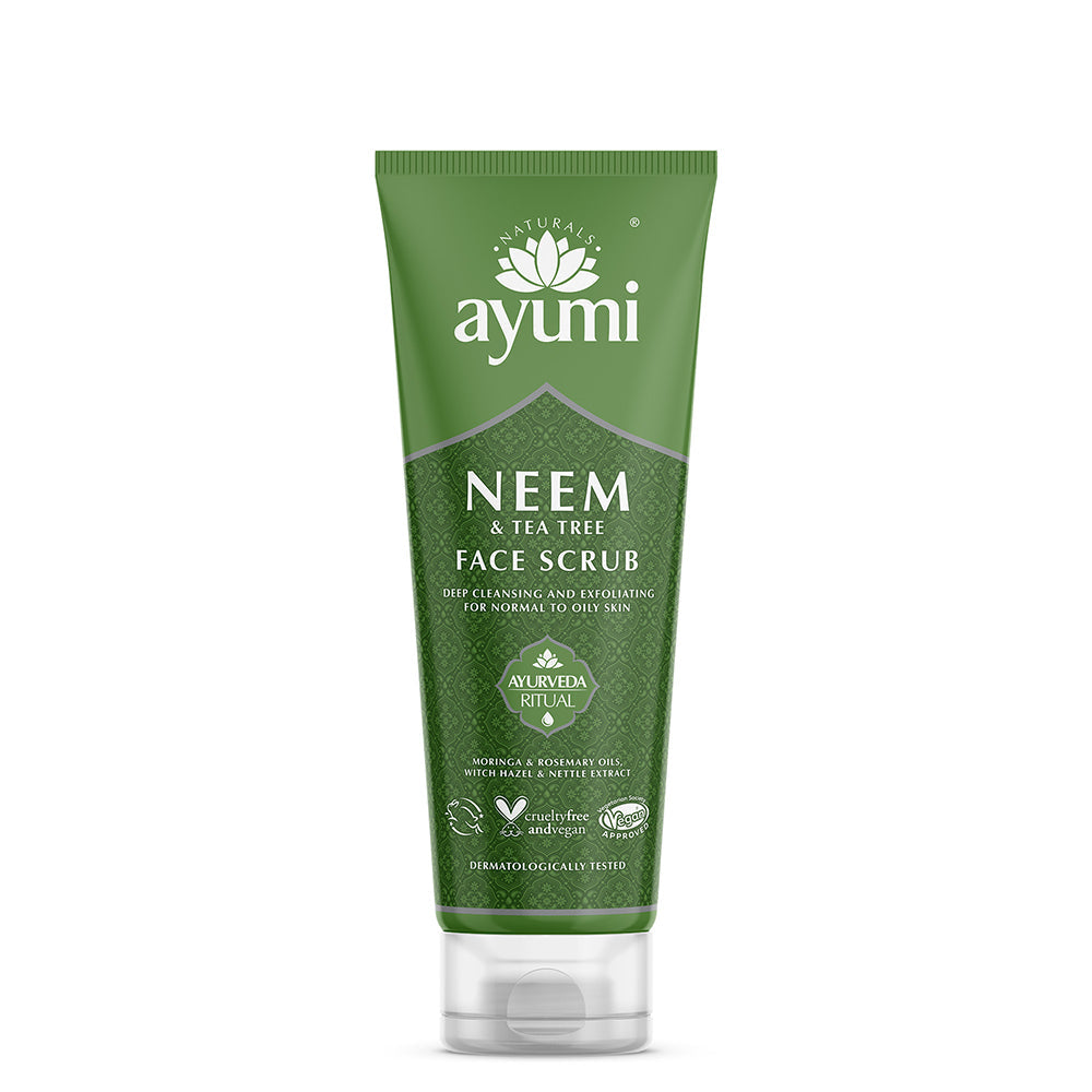 Ayumi Neem & Tea Tree Face Scrub 125ml, Ayumi