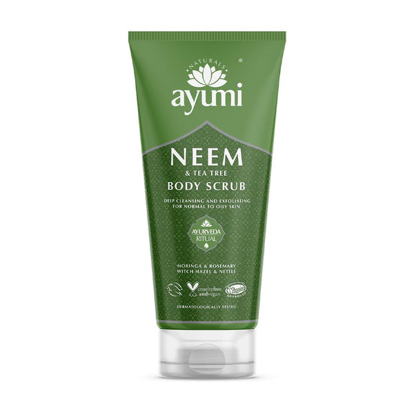 Ayumi Neem & Tea Tree Body Scrub 200ml, Ayumi