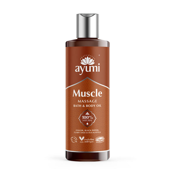 Muscle Massage & Body Oil 250ml, Ayumi