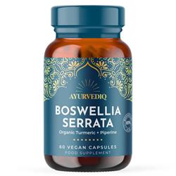 Boswellia Serrata with Turmeric & Black Pepper Extract - 60's, Ayurvediq Wellness