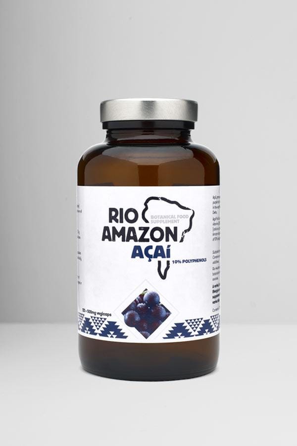 Rio Amazon Supplements Açai Extract 10% Polyphenols 500mg- 120 Capsules - Welzo