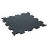 JORDAN Activ Adaptiv Puzzle -  Interlocking Gym Flooring - Black  Edge Tile 100cm x 100cm x 10mm - Welzo