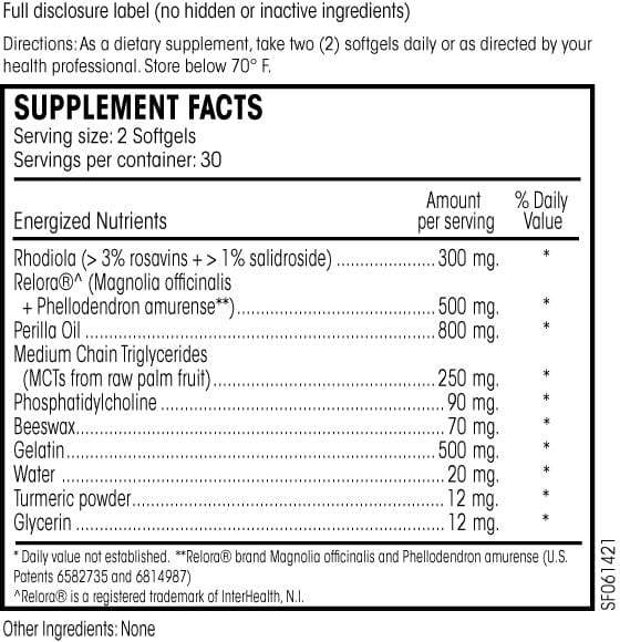 Guardia de angustia de Adreno, 180 Softgels - Perque