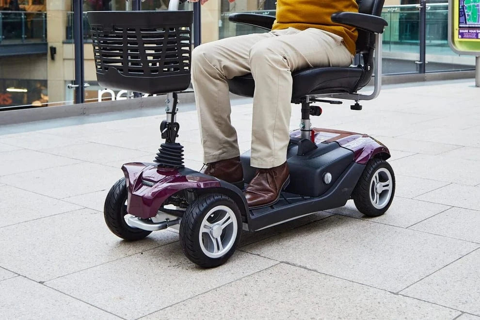 Aium 4 mph Mobility Scooter - Scooter di viaggi di litio leggero, range di 25 miglia, facile smontaggio