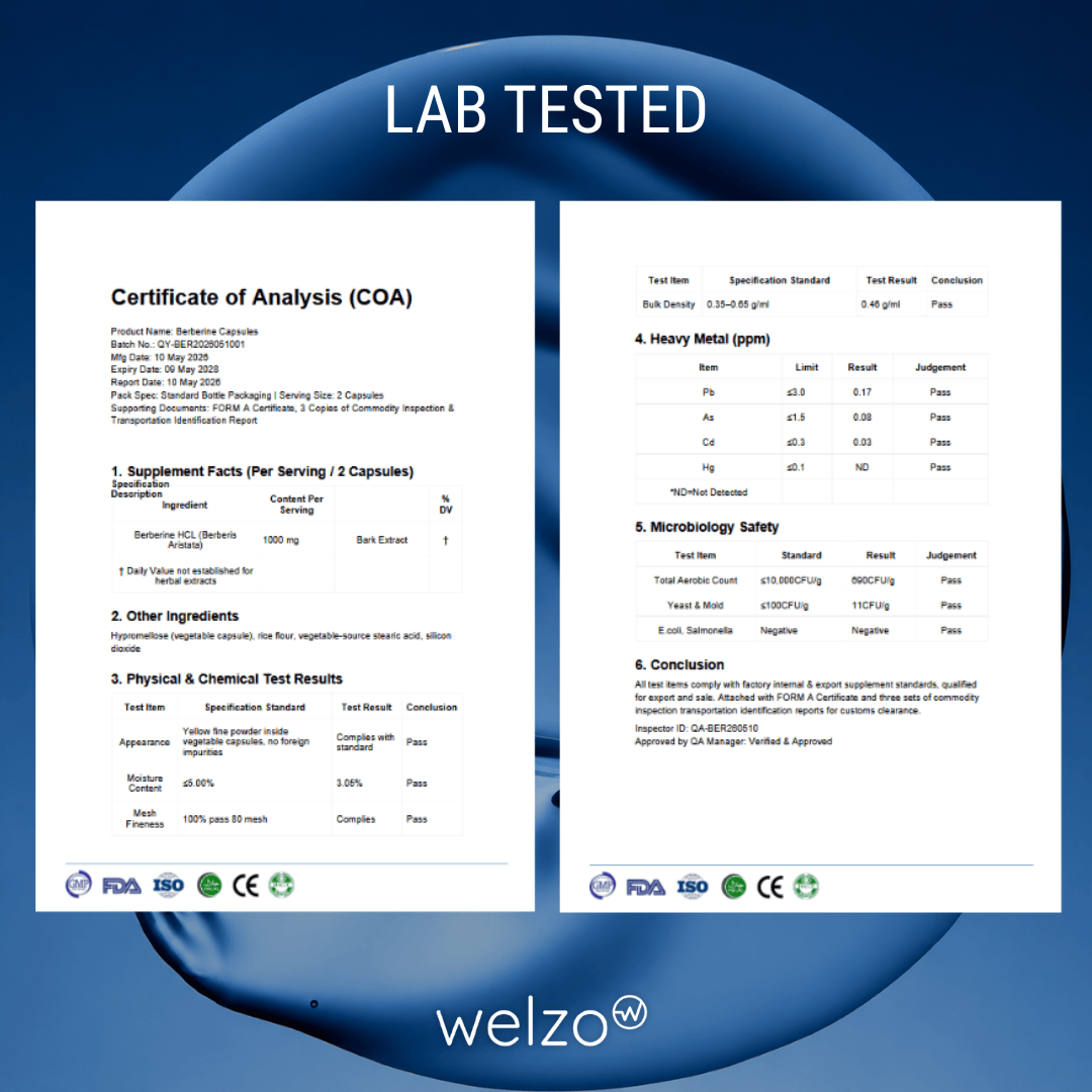 Berberina Welzo Ultra Purity