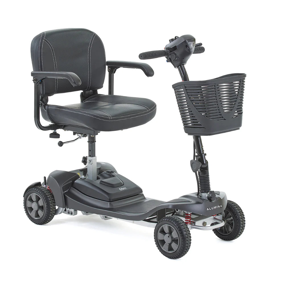 Alumina 4 mph Lightweight Mobility Scooter – Lithium Battery, Up to 30 Mile Range