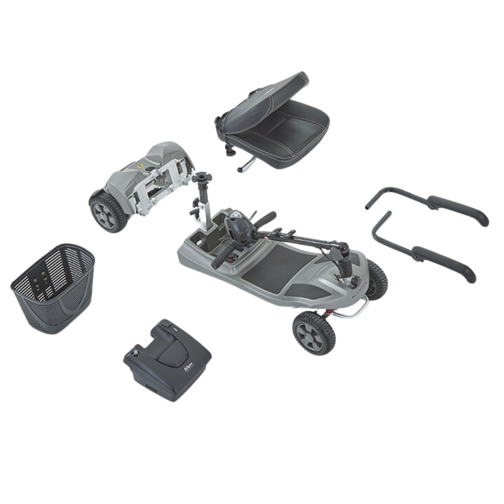 Alumina 4 mph Lightweight Mobility Scooter – Lithium Battery, Up to 30 Mile Range